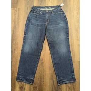 Old Navy Jeans 14 Curvy High Waisted OG Straight Jeans Dark Wash NWT‎ Denim